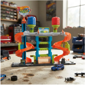 Pista Hot Wheels City Lava Rápido Mega Tower da Mattel